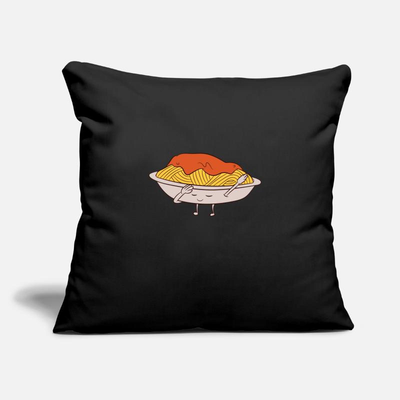 Pasta - Plate with Spaghetti Dabbing / DAB Sofa pillowcase 17,3'' x 17,3'' (45 x 45 cm)