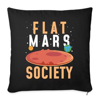 Société Mars plat - Housse de coussin décorative 45 x 45 cm - noir - Devant