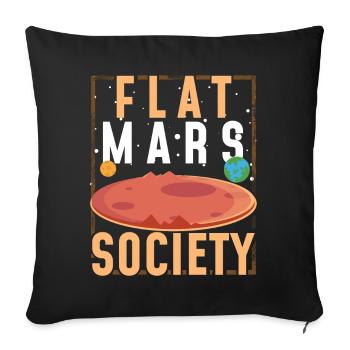 Flat Mars - Sofa pillowcase 17,3'' x 17,3'' (45 x 45 cm) - black - Front