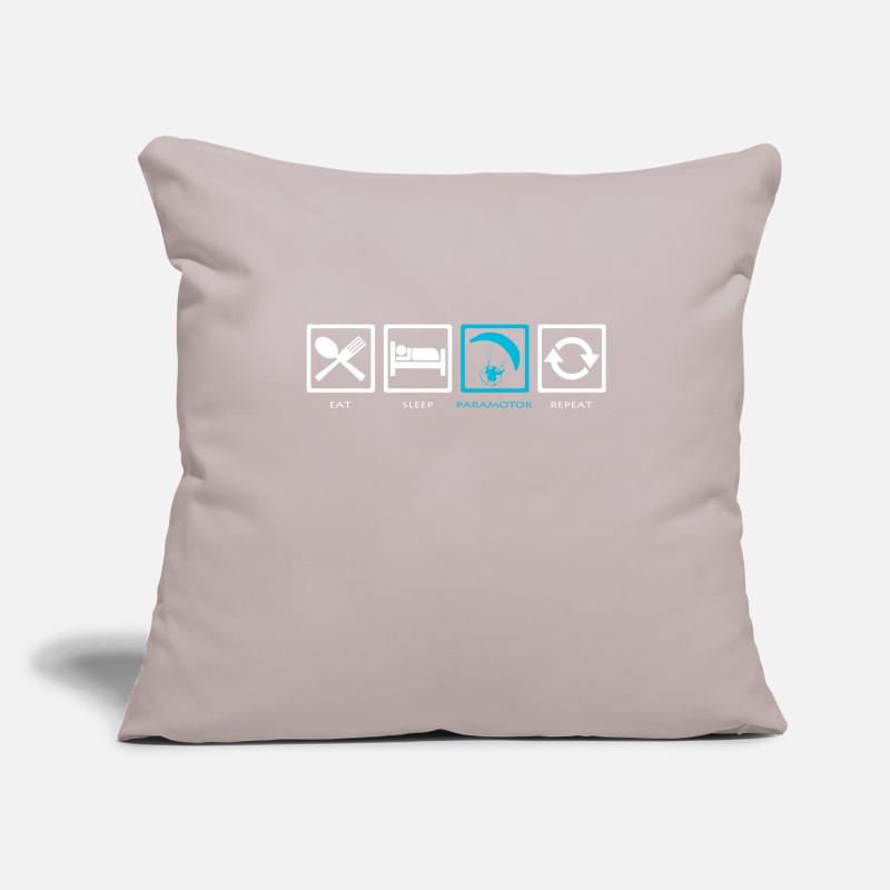 Eat Sleep Paramotor Repeat gift Sofa pillowcase 17,3'' x 17,3'' (45 x 45 cm)