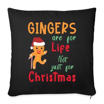 Gingers For Life - Sofa pillowcase 17,3'' x 17,3'' (45 x 45 cm) - black - Front