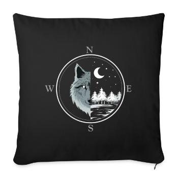 Scouts Wild Nature - Sofa pillowcase 17,3'' x 17,3'' (45 x 45 cm) - black - Front