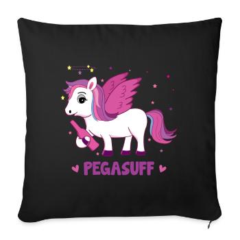 Pegasuff - Sofa pillowcase 17,3'' x 17,3'' (45 x 45 cm) - black - Front