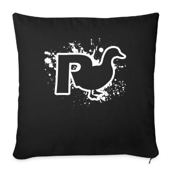 Duck pension - Sofa pillowcase 17,3'' x 17,3'' (45 x 45 cm) - black - Front