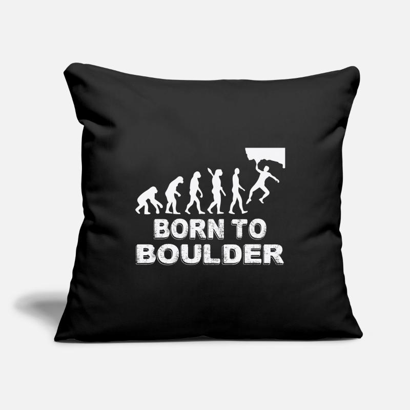 bouldering; évolution; rocher; Sport; grimper Housse de coussin décorative 45 x 45 cm