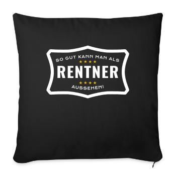 Retraité Aussi bien que l’on peut avoir l’air pension 2020 - Housse de coussin décorative 45 x 45 cm - noir - Devant