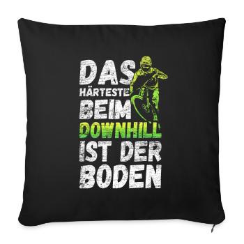 Downhill - Sofakissenbezug 45 x 45 cm - Schwarz - Vorne