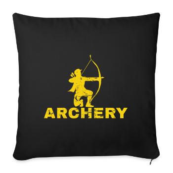 Archer - Sofa pillowcase 17,3'' x 17,3'' (45 x 45 cm) - black - Front