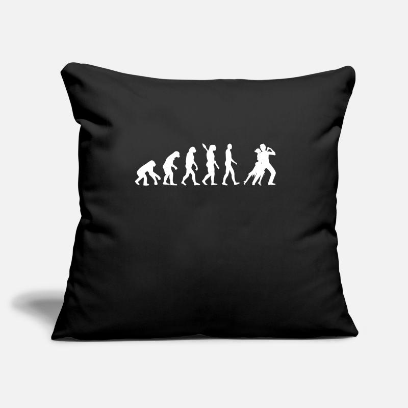 Salsa - Human Evolution / Darwin / white Sofa pillowcase 17,3'' x 17,3'' (45 x 45 cm)