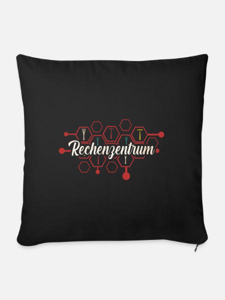 Rechenzentrum - Sofakissenbezug 45 x 45 cm - Schwarz