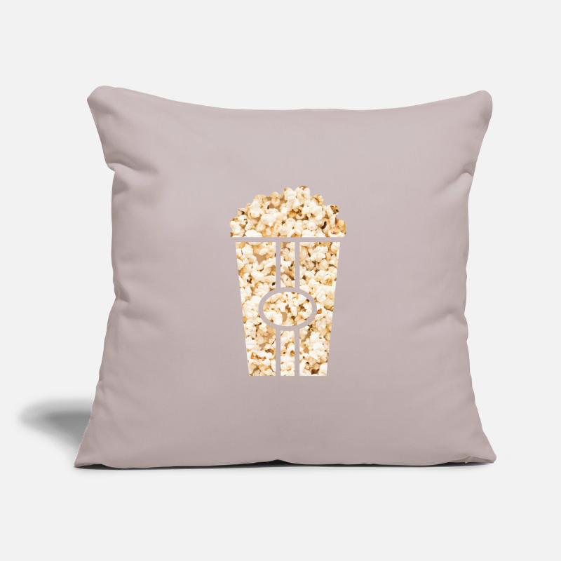 Popcorn - Sac de pop-corn rempli de pop-corn Housse de coussin décorative 45 x 45 cm