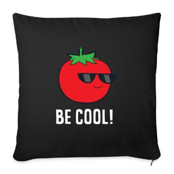 Tomato sunglasses, Be cool - Sofa pillowcase 17,3'' x 17,3'' (45 x 45 cm) - black - Front