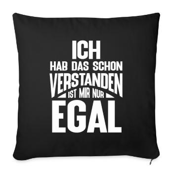 Teenager Geburtstag Weihnachten Sarkasmus Geschenk - Sofakissenbezug 45 x 45 cm - Schwarz - Vorne