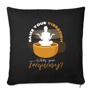 Massage sonore - Housse de coussin décorative 45 x 45 cm - noir - Devant