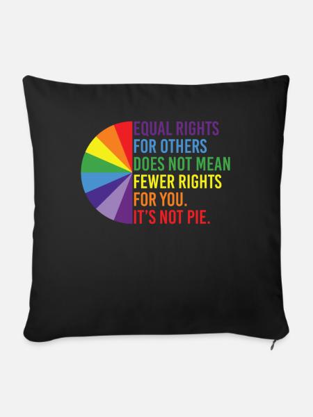 Equal Rights For Others Does Not Mean Fewer Rights - Sofakissenbezug 45 x 45 cm - Schwarz