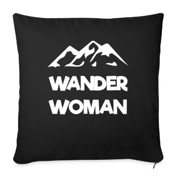 Wander Woman - Sofakissenbezug 45 x 45 cm - Schwarz - Vorne
