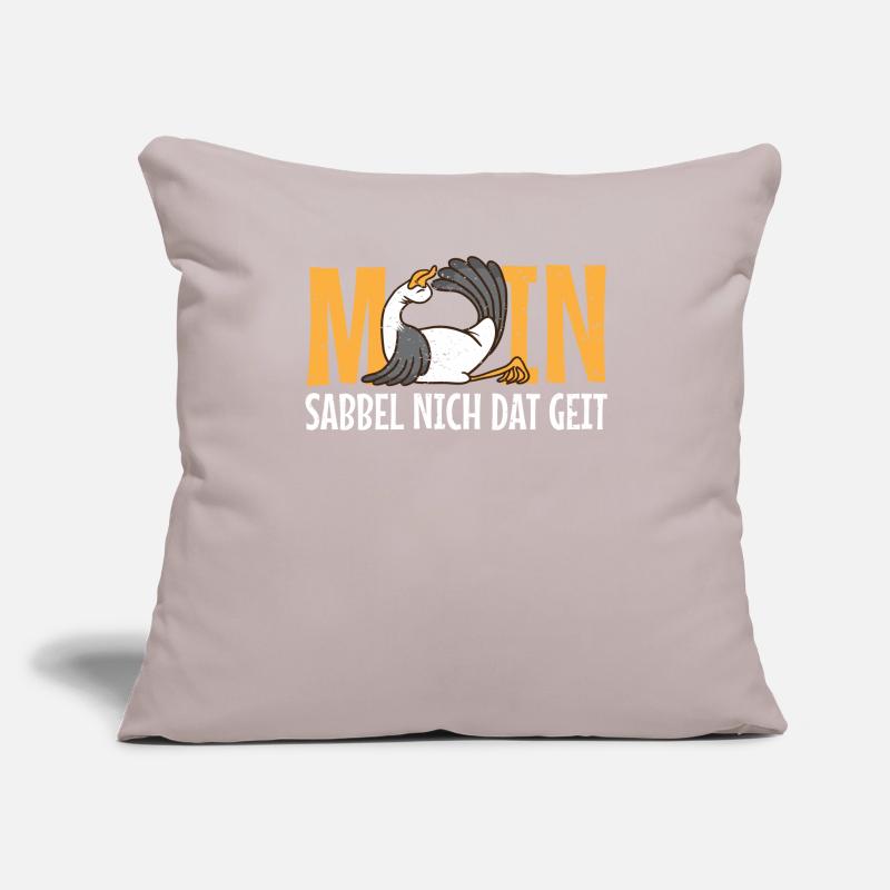 Plattdeutsch Moin als Möwe sabbel nich dat geit Sofakissenbezug 45 x 45 cm