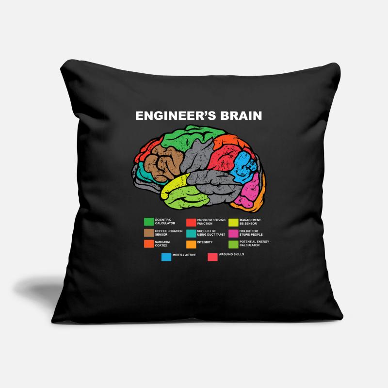 Engineers Brain Engineer Brain Engineers Uni Sofa pillowcase 17,3'' x 17,3'' (45 x 45 cm)