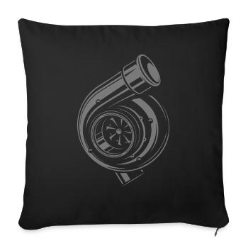 Turbo - Housse de coussin décorative 45 x 45 cm - noir - Devant