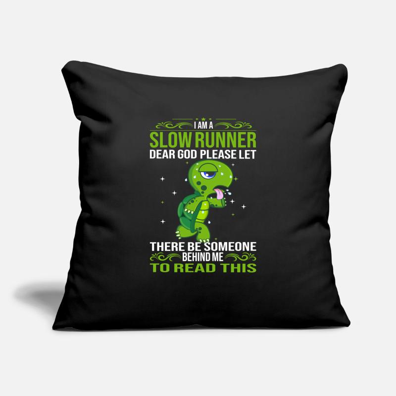Turtle I'm a Slow Runner Marathon Sofa pillowcase 17,3'' x 17,3'' (45 x 45 cm)