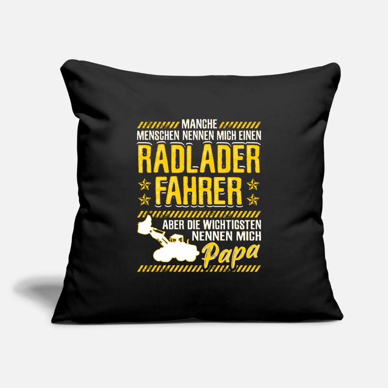 Wheelloader Dad Gift Wheel loader Excavator Sofa pillowcase 17,3'' x 17,3'' (45 x 45 cm)