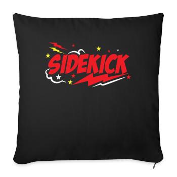 Dad Sidekicks Matching - Housse de coussin décorative 45 x 45 cm - noir - Devant