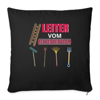 Leiter Vom Rechenzentrum Gartenarbeit Gärtner - Sofakissenbezug 45 x 45 cm - Schwarz - Vorne