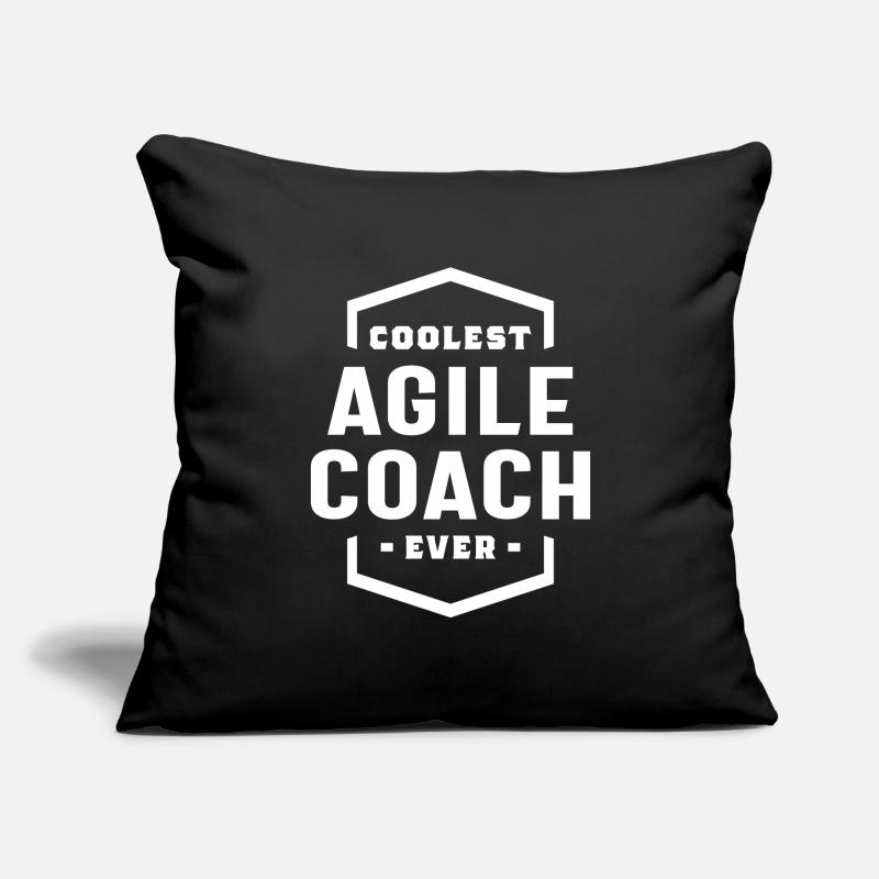 Titre du poste de coach agile Housse de coussin décorative 45 x 45 cm