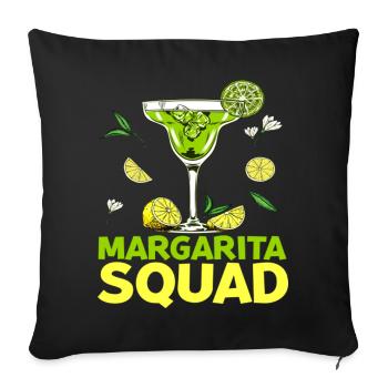 T-shirt Margarita Squad - Housse de coussin décorative 45 x 45 cm - noir - Devant