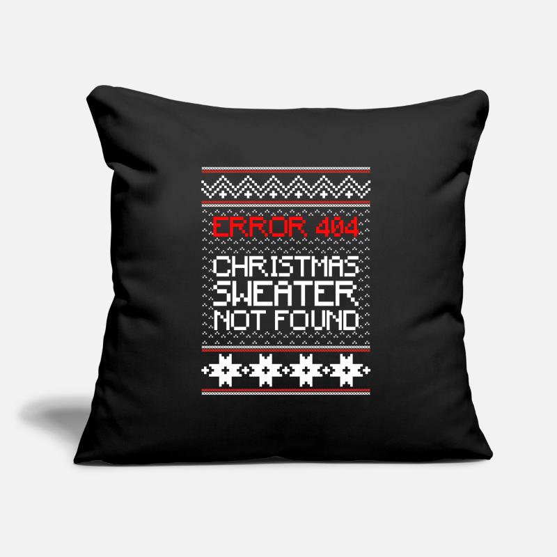 Error 404 Christmas Sweater Not Found Computer Sofa pillowcase 17,3'' x 17,3'' (45 x 45 cm)