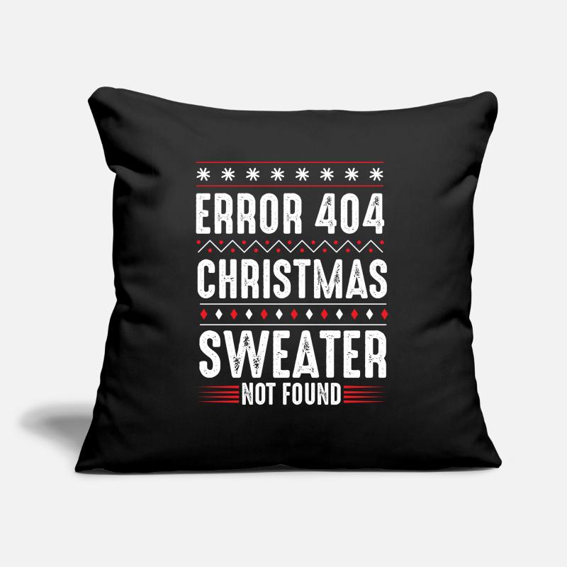 Error 404 Christmas Sweater Not Found Computer Sofa pillowcase 17,3'' x 17,3'' (45 x 45 cm)