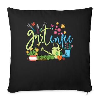 Garden Fairy Garden Fairy Gardener Gardener Gardener - Sofa pillowcase 17,3'' x 17,3'' (45 x 45 cm) - black - Front