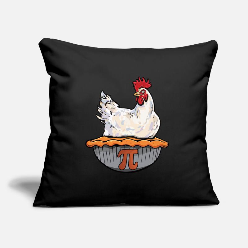 Funny Chicken Pie Math Geek Math Nerd Pi Day Sofa pillowcase 17,3'' x 17,3'' (45 x 45 cm)