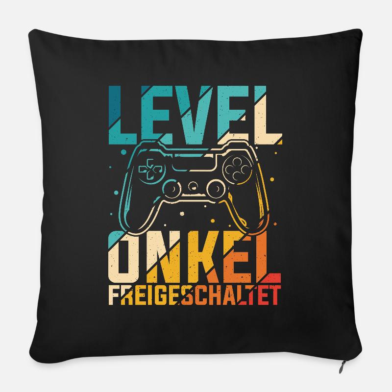Werdender Onkel - Sofakissenbezug 45 x 45 cm - Schwarz