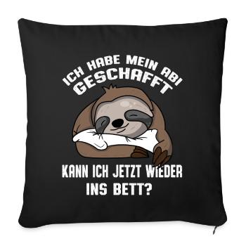Ich Hab Mein Abi Geschafft Abitur Abi Jahrgang - Sofakissenbezug 45 x 45 cm - Schwarz - Vorne