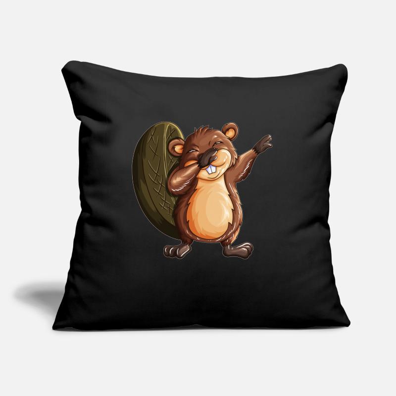 Beaver Dance Dancer Beaver Makes Dabbing Costume Sofa pillowcase 17,3'' x 17,3'' (45 x 45 cm)