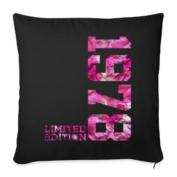 ÉDITION LIMITÉE 1978 PINK 48E ANNIVERSAIRE - Housse de coussin décorative 45 x 45 cm - noir - Devant