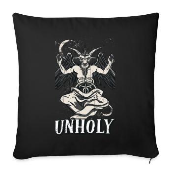 Baphomet Devil Tarot Card Occult Unholy Gothic - Sofakissenbezug 45 x 45 cm - Schwarz - Vorne