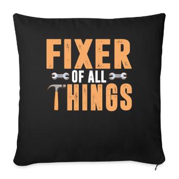 Fixer Of All Things Mechanic Dad - Sofa pillowcase 17,3'' x 17,3'' (45 x 45 cm) - black - Front
