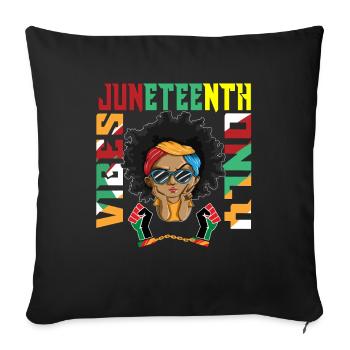 Holiday Mother's Day Proud Women Shirt Strong Woman - Sofa pillowcase 17,3'' x 17,3'' (45 x 45 cm) - black - Front