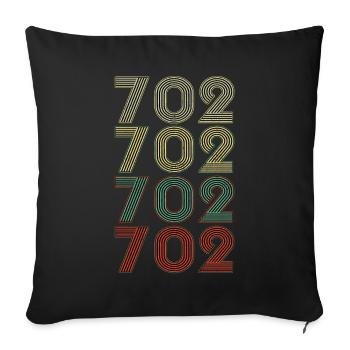 Retro America State Flag Area Code Nevada - Sofakissenbezug 45 x 45 cm - Schwarz - Vorne