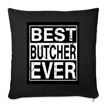Boucher Meilleur Boucher - Housse de coussin décorative 45 x 45 cm - noir - Devant