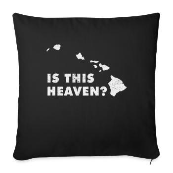 Land Map America US State Home Heaven Hawaii - Sofa pillowcase 17,3'' x 17,3'' (45 x 45 cm) - black - Front