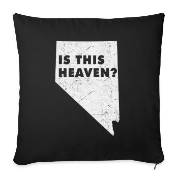 Land Map America US State Home Heaven Nevada - Sofakissenbezug 45 x 45 cm - Schwarz - Vorne