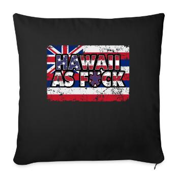 America US Flag State Flag Hawaii - Sofa pillowcase 17,3'' x 17,3'' (45 x 45 cm) - black - Front