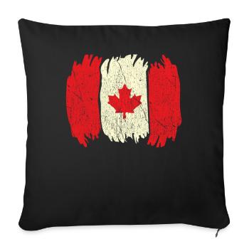 Canada Flag Proud Canadian Canada Day - Sofakissenbezug 45 x 45 cm - Schwarz - Vorne