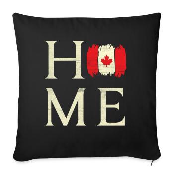 Home Canada Proud Canadian Flag Canada Day - Sofa pillowcase 17,3'' x 17,3'' (45 x 45 cm) - black - Front