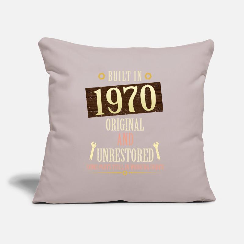 Construit dans l’original de 1970 et non restauré Housse de coussin décorative 45 x 45 cm