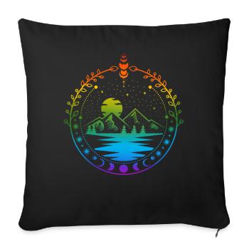 Acotar LGBT Pride - Sofa pillowcase 17,3'' x 17,3'' (45 x 45 cm) - black - Front