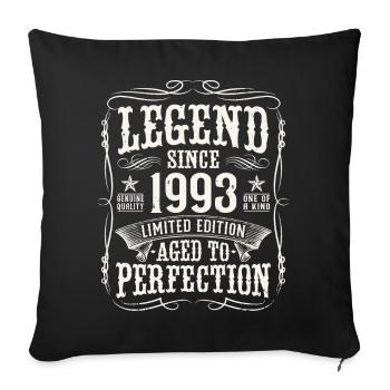 Legend 1993 Vintage Birthday Gift - Sofa pillowcase 17,3'' x 17,3'' (45 x 45 cm) - black - Front
